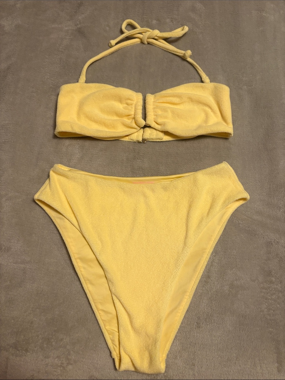 Victoria's Secret Yellow Bandeau Bikini Set